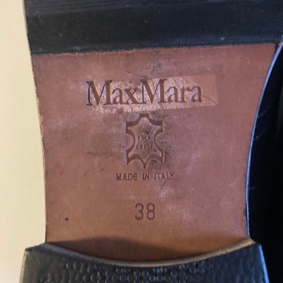 MaxMara Chocolate Brown Suede Genuine Leather Oxfords size EUR 38, US 7.5 - Picture 12 of 13